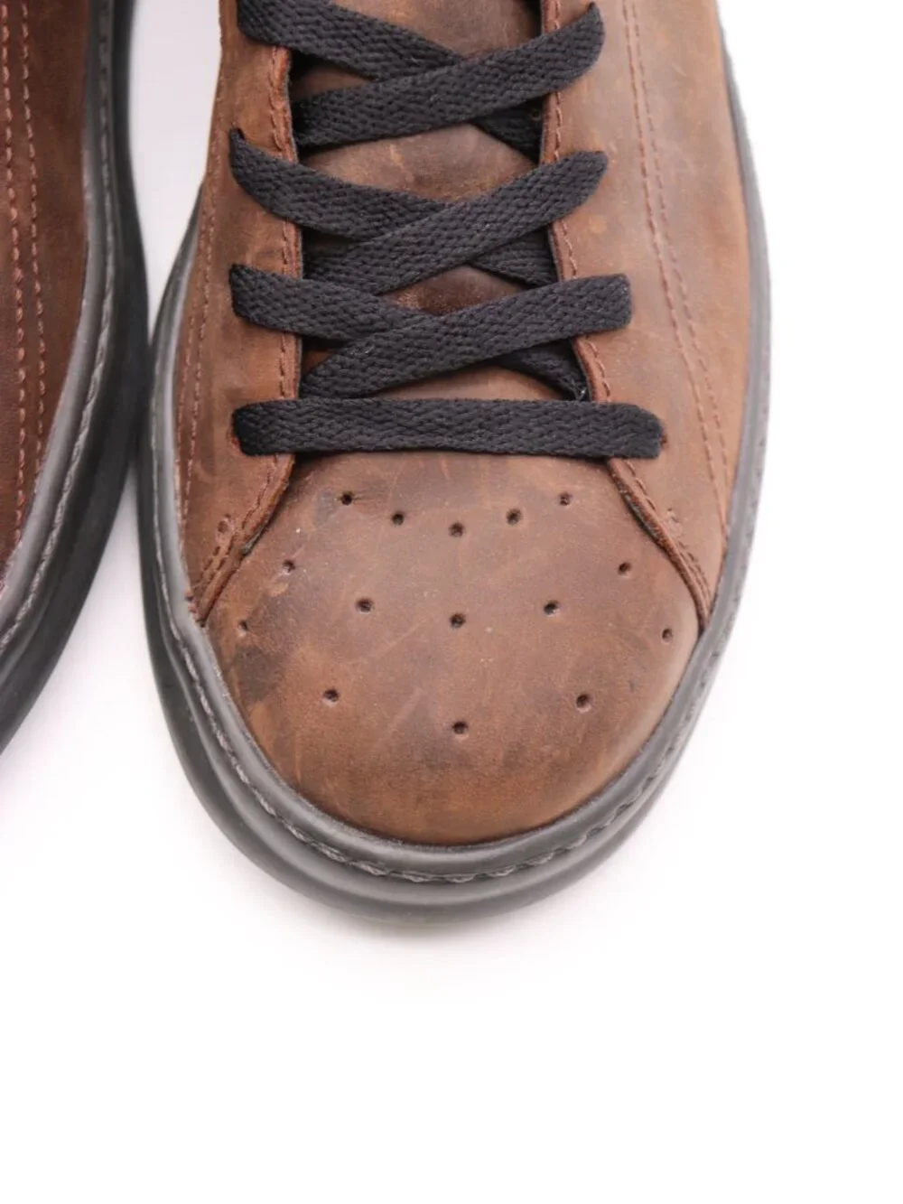 Camper Runner Four Sneakers Men's Size EU 43 Brown Leather Lace Up